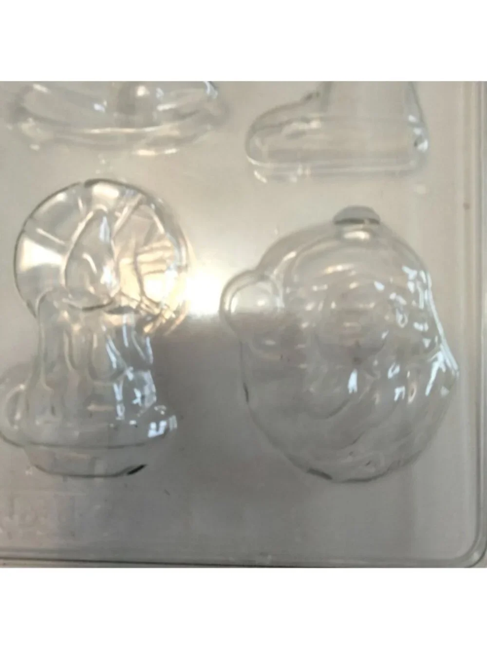 Christmas Candy Mold Chocolate Fondant Bells Candy Cane Santa Claus Stocking